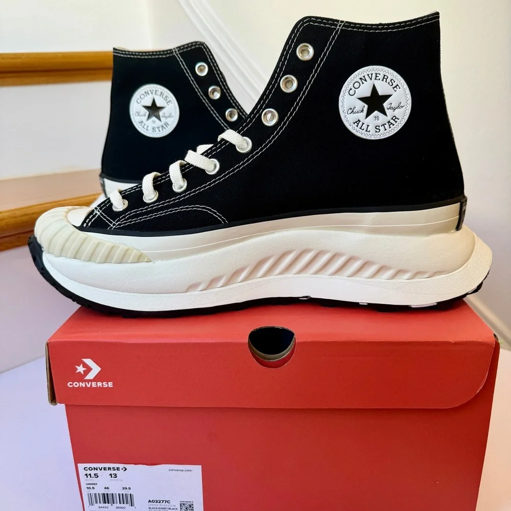 NWT Converse Chuck 70 AT CX Hi Platform high top Chuck Taylor sneaker black - Picture 3 of 13